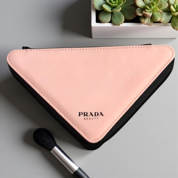 Prada Beauty Triangular Travel Cosmetic Pouch NEW - Picture 1 of 4
